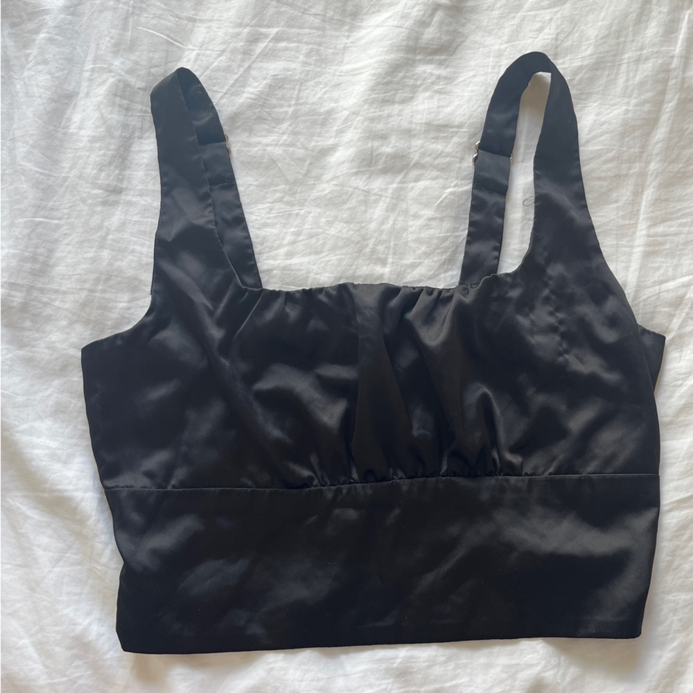 Satin Crop Top